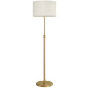 Height Adjustable Floor Lamp With Remote And Dimmable LED For Living Room Use Gold Tone AOSOM