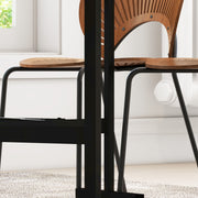 Folding Drop Leaf Dining Table with Lockable Wheels Space Saving Design for Small Kitchens Grey Marble Effect