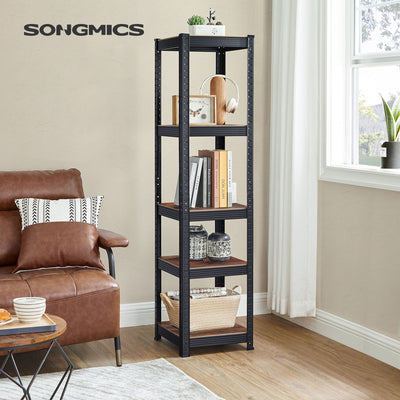 5 Tier Steel Shelving Unit Freestanding Storage Rack for Home or Office by Songmics