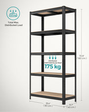 90x40x180cm Heavy Duty Garage Racking Units with 875 kg Capacity Each by Songmics (Set of 2)