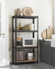 Set of 2 Heavy Duty 4 Tier Steel Shelving Units for Garage and Home Storage by Songmics