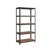 120x60x200cm 5 Tier Heavy Duty Shelving Unit Black and Rustic Brown Holds Up to 750kg by Songmics