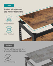 Rustic Brown 5 Tier Shelving Unit with Boltless Assembly 75 x 30 x 150 cm by Songmics