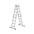 Multi Purpose Folding Ladder 16 Step Aluminium Extendable Design 430 cm Long by Songmics