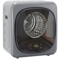 Compact Tumble Dryer for Small Flats with Space Saving Design and Hygiene Cycle Silver