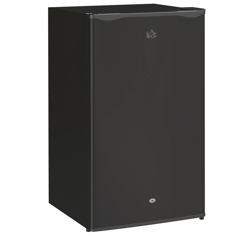 Black 91L Freestanding Under Counter Fridge with Lock by HOMCOM