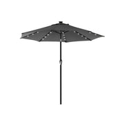 Parasol with Solar LED Lights & Tilt Mechanism 2.7m Beige by SONGMICS Songmics