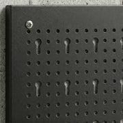 Steel Wall-Mounted Pegboard Tool Organiser Set for Garage or Shed Storage Black Red Homcom