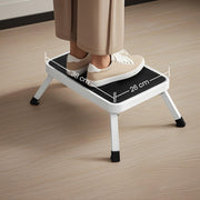 Folding Step Stool with Non Slip Treads and Carry Handle for Home Use by Songmics