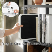 Folding Step Stool with Non Slip Treads and Carry Handle for Home Use by Songmics