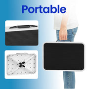 Folding Step Stool with Non Slip Treads and Carry Handle for Home Use by Songmics
