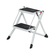 Two Step Folding Ladder with Anti Slip Treads for Home and Kitchen by Songmics