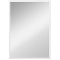 Hallway Wall Mirror for a Brighter Space with Easy Vertical or Horizontal Hanging White