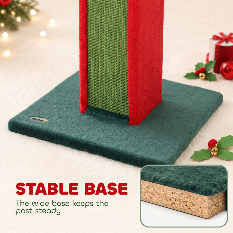 Cat Scratching Post with Double-Sided Sisal to Protect Sofas and Furniture Green