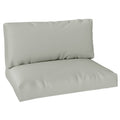 Light Grey 2 Seater Pallet Furniture Cushions UPF20+ 20cm Thick Outdoor Seat Pads by Outsunny