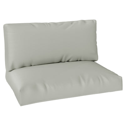 Light Grey 2 Seater Pallet Furniture Cushions UPF20+ 20cm Thick Outdoor Seat Pads by Outsunny