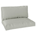 Light Grey 2 Seater Pallet Furniture Cushions UPF20+ 20cm Thick Outdoor Seat Pads by Outsunny