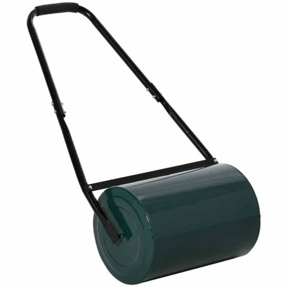 30L Garden Lawn Roller, Water/Sand Filled, Green