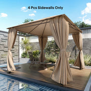 Gazebo Side Panels for 3 x 3 m Frame with Mesh Windows for Privacy and Shade Outsunny