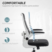 Black Mesh Back Adjustable Swivel Office Chair with Ergonomic Design by HOMCOM