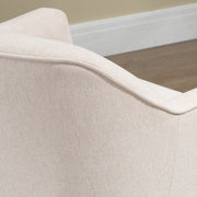 Set of 2 Velvet Accent Armchairs with Gold Legs for Living Room or Bedroom Use White