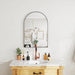Black Arched Wall Mirror 60 x 90cm for Home and Bedroom by HOMCOM