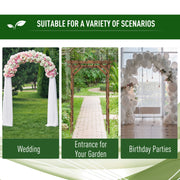 Outdoor dining table with weather-resistant surface for garden use grey AOSOM