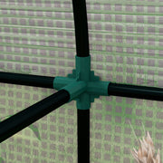 Portable Tomato Greenhouse With Roll Up Doors and Mesh Windows For Outdoor Growing Green