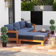 Set of 2 Artificial Ball Trees with Blue Lavender Flowers in Pots 70cm by HOMCOM