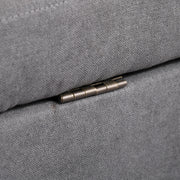 2 Seater Sofa with Hidden Storage and Wood Legs Ideal for Small Living Rooms Grey