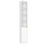 Corner Bookcase White Wood Effect - image 1