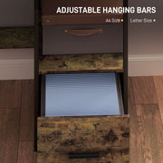 L Shaped Industrial Style Multi Work Desk For Home Office by HOMCOM