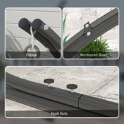 Black Heavy Duty Hanging Egg Chair Stand with Extra Large Base 150kg Capacity by Outsunny