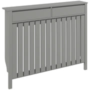 Radiator Cover with Storage Drawers for Safe Heating and Tidy Hallways or Lounges Grey Homcom