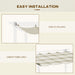 Replacement Retractable Canopy for 4 x 3m Pergola Cream White by Outsunny