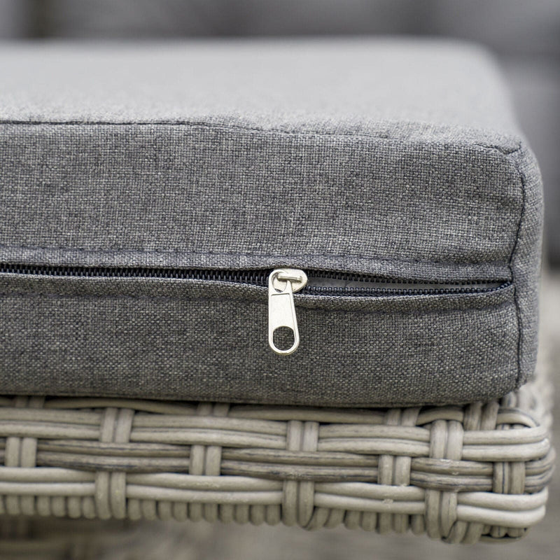 Rattan Corner Sofa With Rising Table