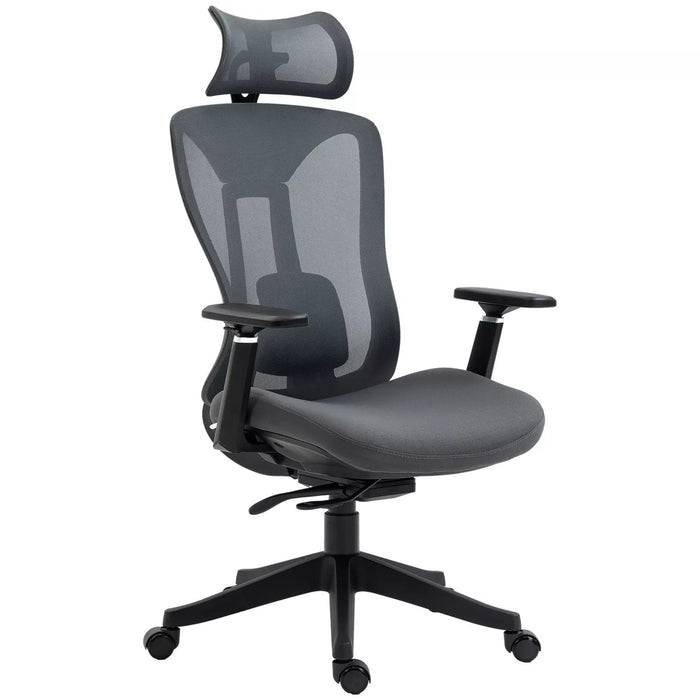 Image of a Grey Ergonomic Desk Chair