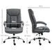 Image of a grey fabric office chair with wheels