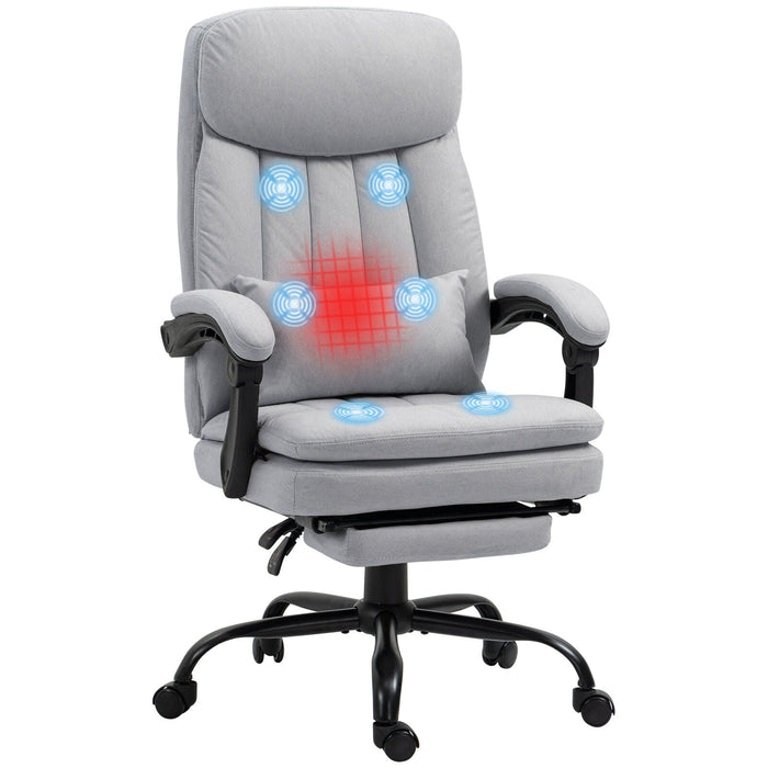 Image of a Grey Heat And Massage Office Chair