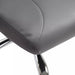 Image of a grey High Back Office Chair With Headrest and swivel wheels