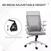 Image of a grey office chair with wheels