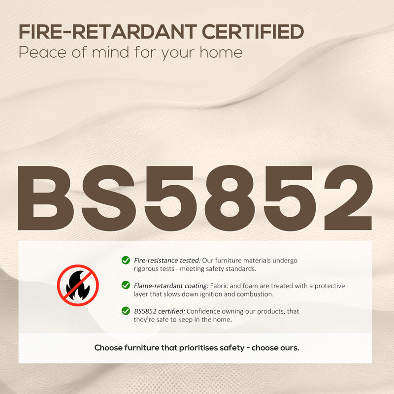 Light Brown Two Seater Leathaire Sofa with Padded Cushions for Lounge or Living Room