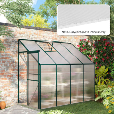 14 Piece Twin Wall Polycarbonate Roofing Sheets for Greenhouse UV Resistant Clear