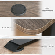 140x70cm Electric Standing Desk Adjustable Height 72-116cm With LED Display For Home Office