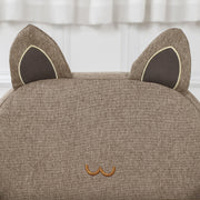 Kids Wooden Armchair with Cute Ear Design Ideal for Bedroom or Playroom Use, Brown