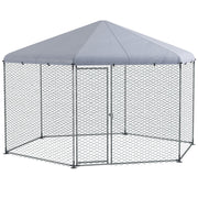 Large Outdoor Chicken Coop for 10 to 15 Hens and Ducks with Walk In Run for Garden Green