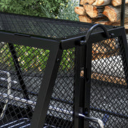 3 in 1 Barbecue Grill Fire Pit and Rotisserie Roaster with Protective Cover, Black