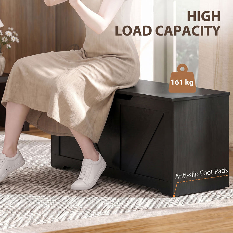 Storage bench 127L - Black