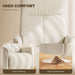 Cream 10 Point Massage Recliner Chair with Padded Seat by HOMCOM