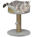 Multi Level Cat Tree Tower With Scratching Posts and Platforms For Indoor Play, Grey